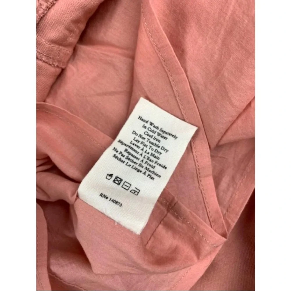 New LoveShackFancy Dock Mini Skirt Tuscany Pink Cotton 0 - Picture 11 of 12